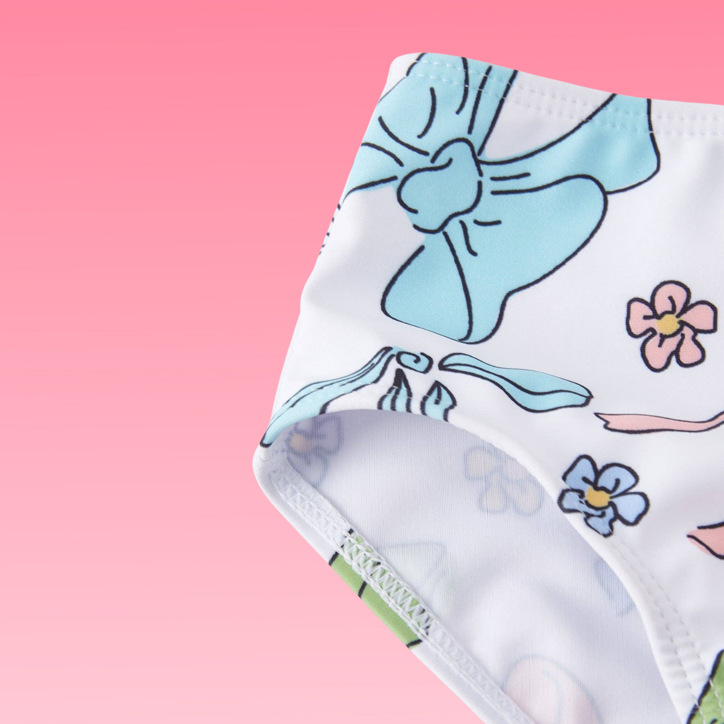 Bow & Bloom Girls Two-Piece Swimsuit