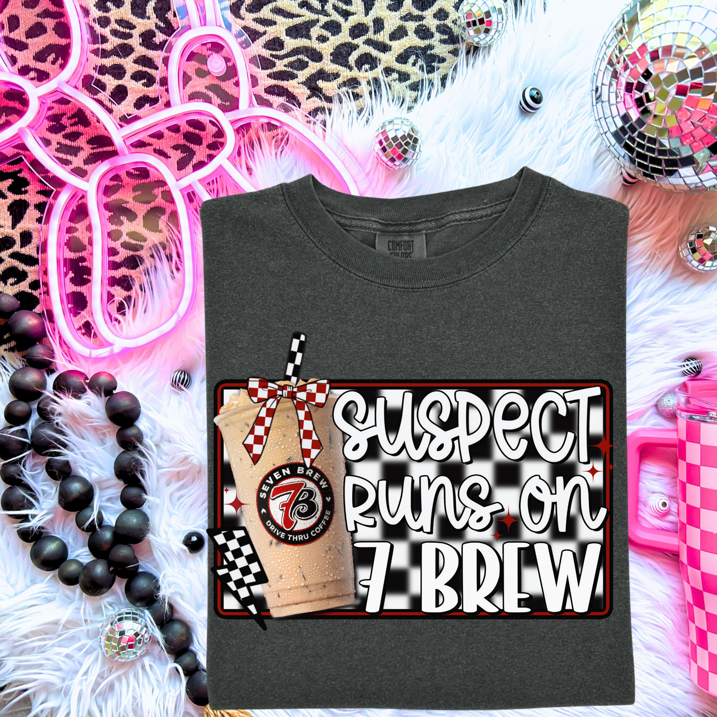 Suspect Runs on 7Brew T-Shirt