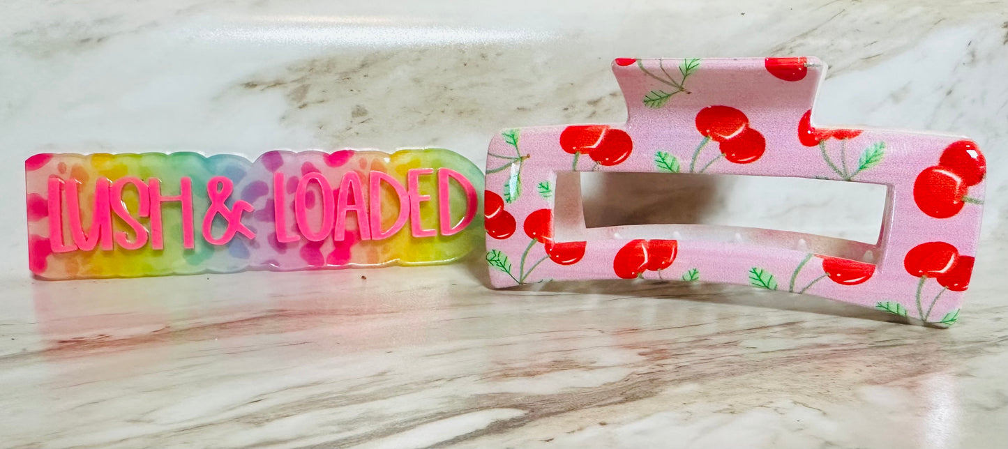 Cherry Claw Clip