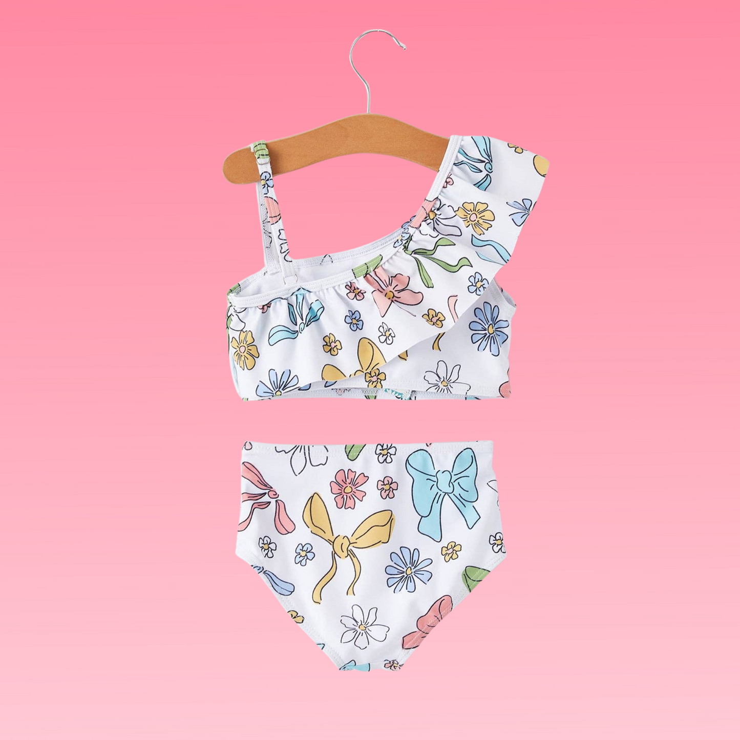 Bow & Bloom Girls Two-Piece Swimsuit