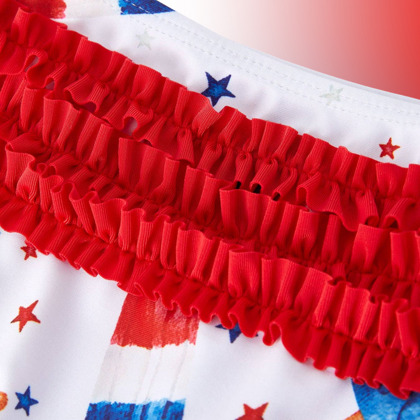 Rocket Pop Ruffle Two-Piece Swimsuit
