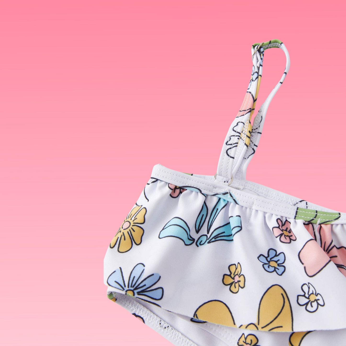 Bow & Bloom Girls Two-Piece Swimsuit