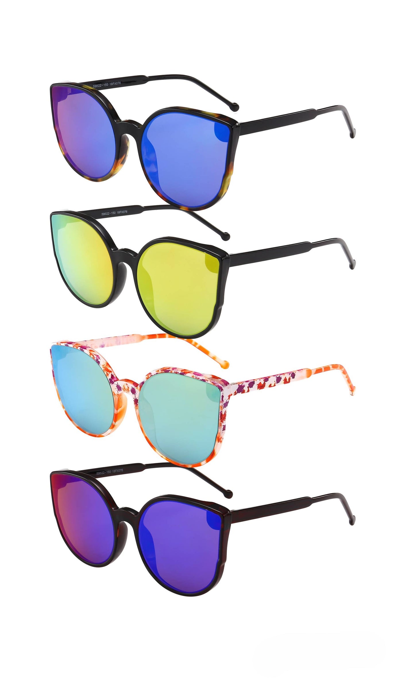 Cat Eye Mirrored Sunglasses