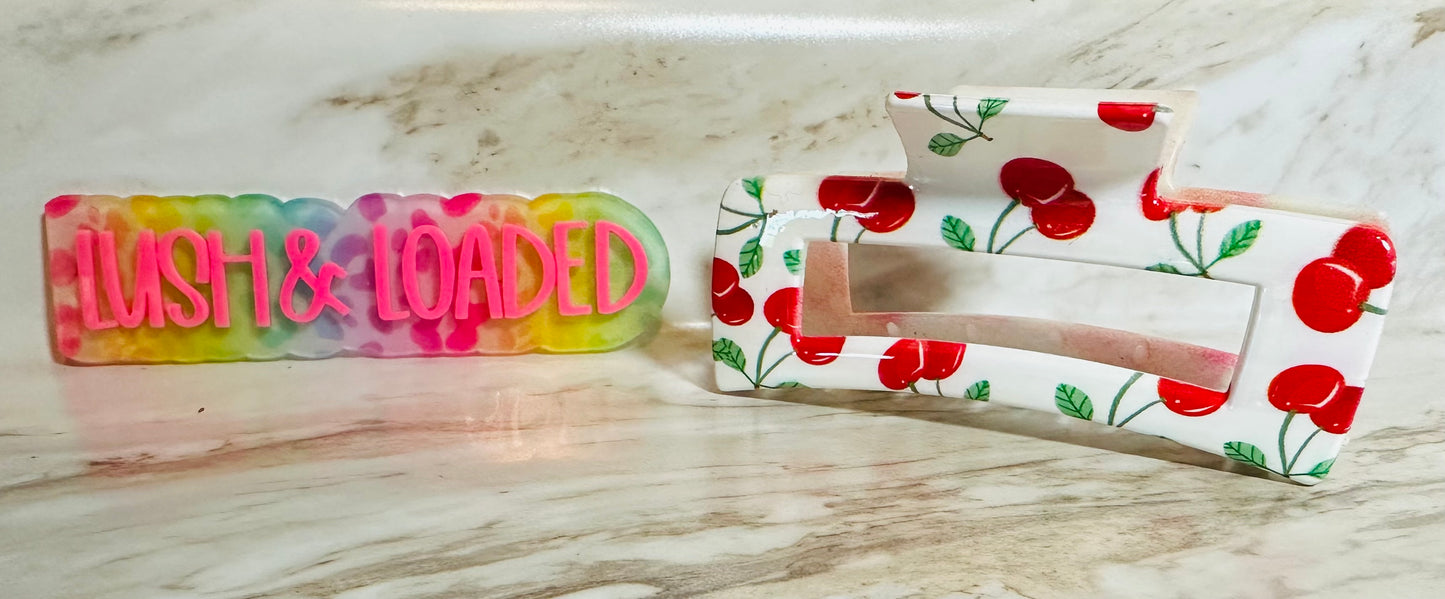Cherry Claw Clip