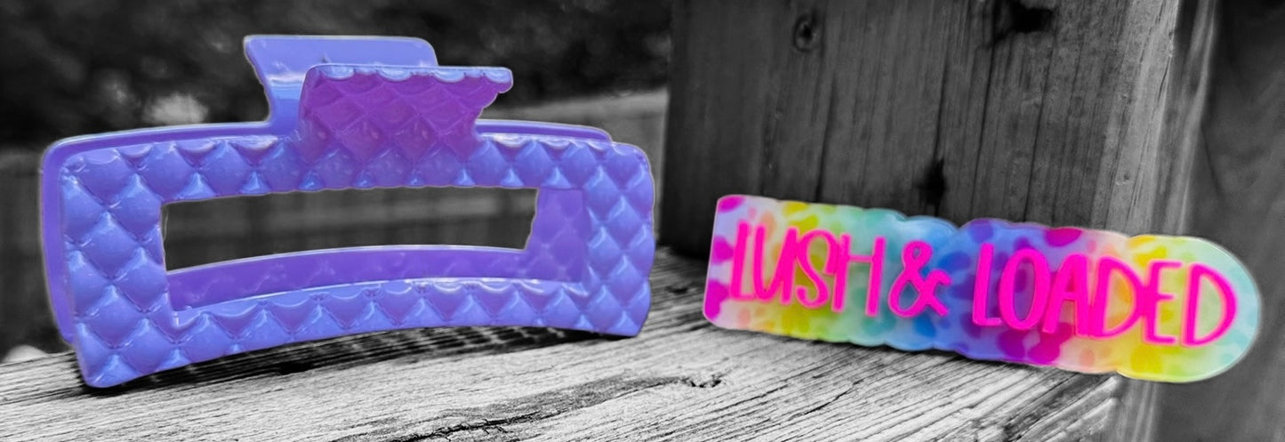 Embossed Jumbo Hair Claw