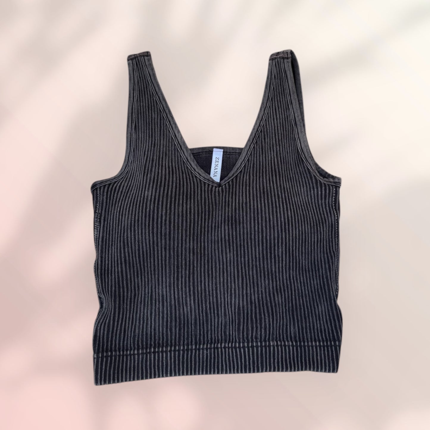 Ribbed Crop Tank