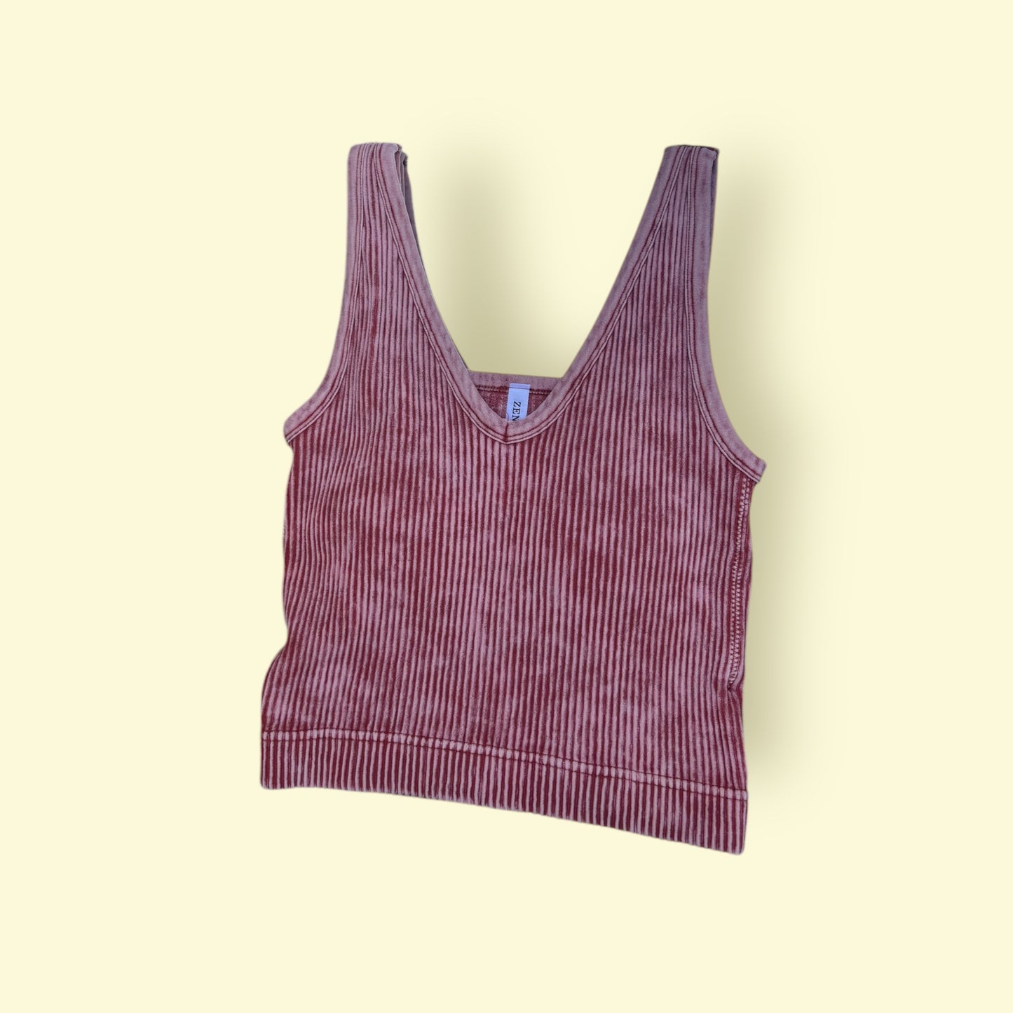 Ribbed Crop Tank