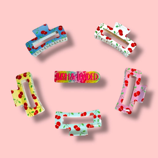 Cherry Claw Clip
