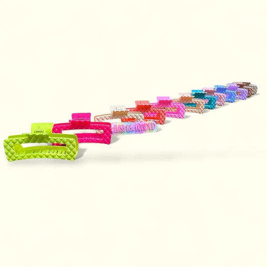 Embossed Jumbo Hair Claw