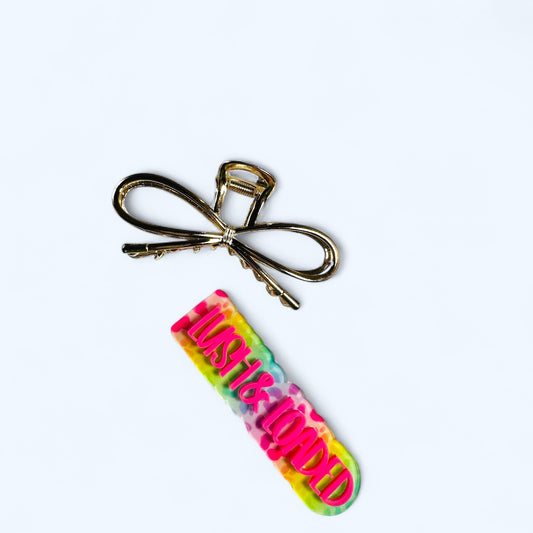 Metal Bow Claw Clip