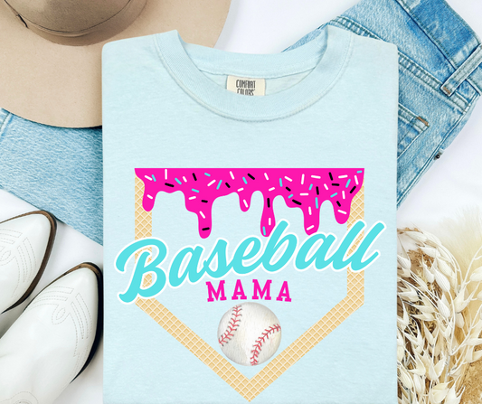 Baseball Mama Comfort Color Tee